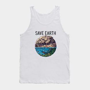 Save earth pixel art Tank Top